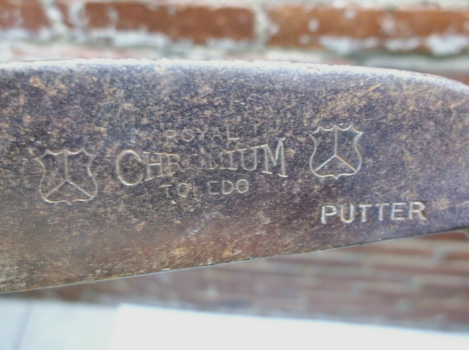 Antique Royal Chromium Toledo #10 Hickory Shaft Putter Golf Club