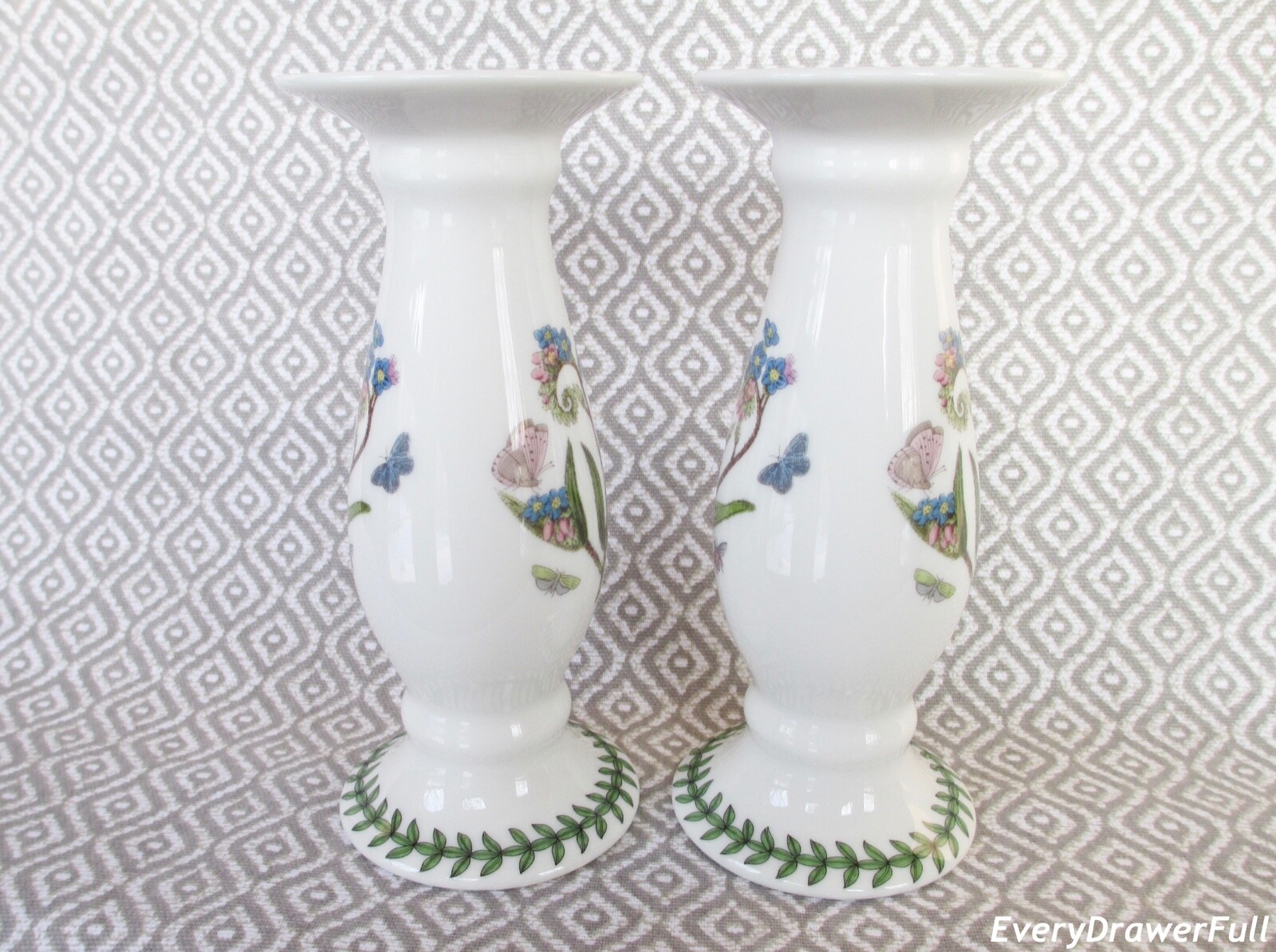Portmeirion Botanic Garden CANDLESTICKS Pair