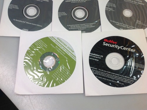 Dell Studio Software Package For Windows, 5 Discs W/ Manuals / Set Up Guide