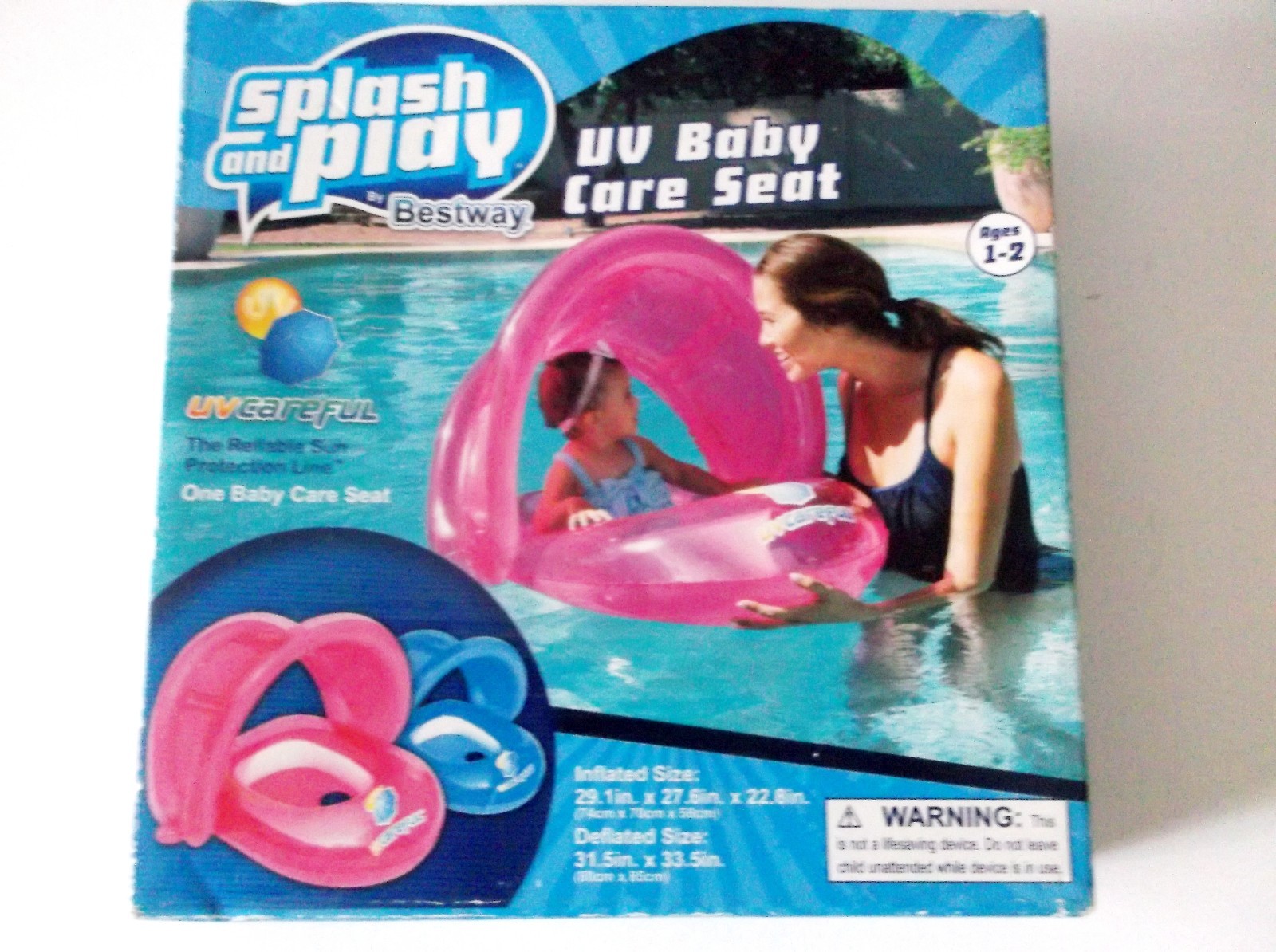 Splash and Play bestway UV Baby Care Seat