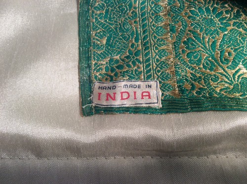 16S Vintage Indian Scarf/ Wrap with Original Tags Attached Made in India