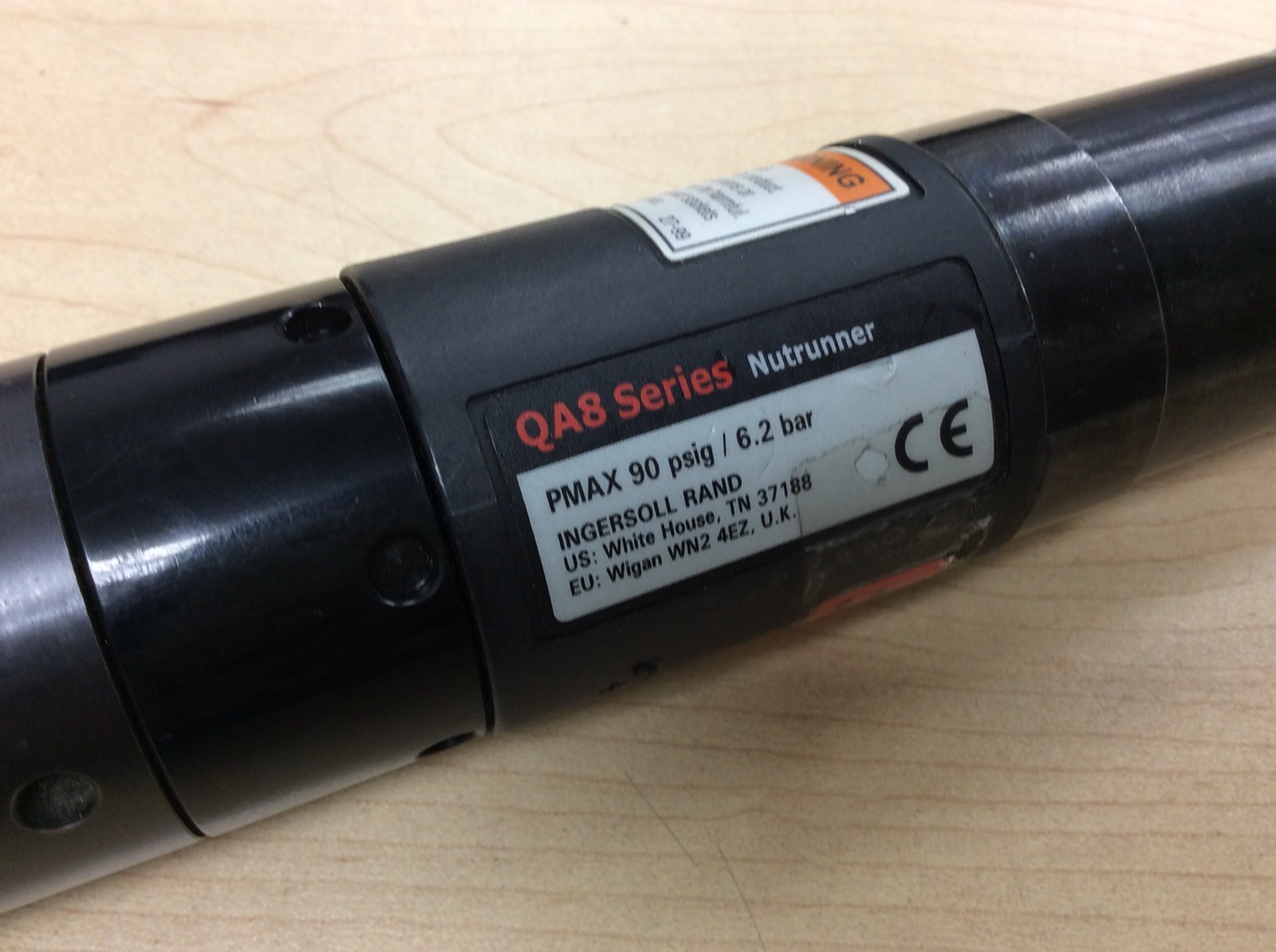 Ingersoll Rand QA8 Series Inline Adjustable Shut-Off Nutrunner QA8ASLSO55NP41SO8