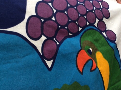 Sodahl Designs Denmark Fabric Panel Parrots Tropical 55 X 50