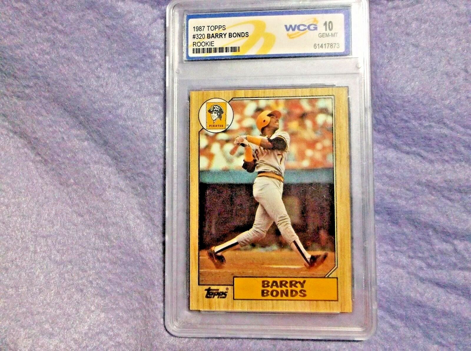 BARRY BONDS ROOKIE CARD 1987 TOPPS GEM MINT 10 GRADED | eBay