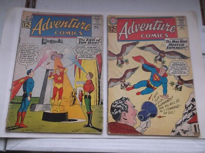 DC: ADVENTURE COMICS # 302 & 303, END OF SUN BOY/1ST. MATTER-EATER LAD, 1962, GD