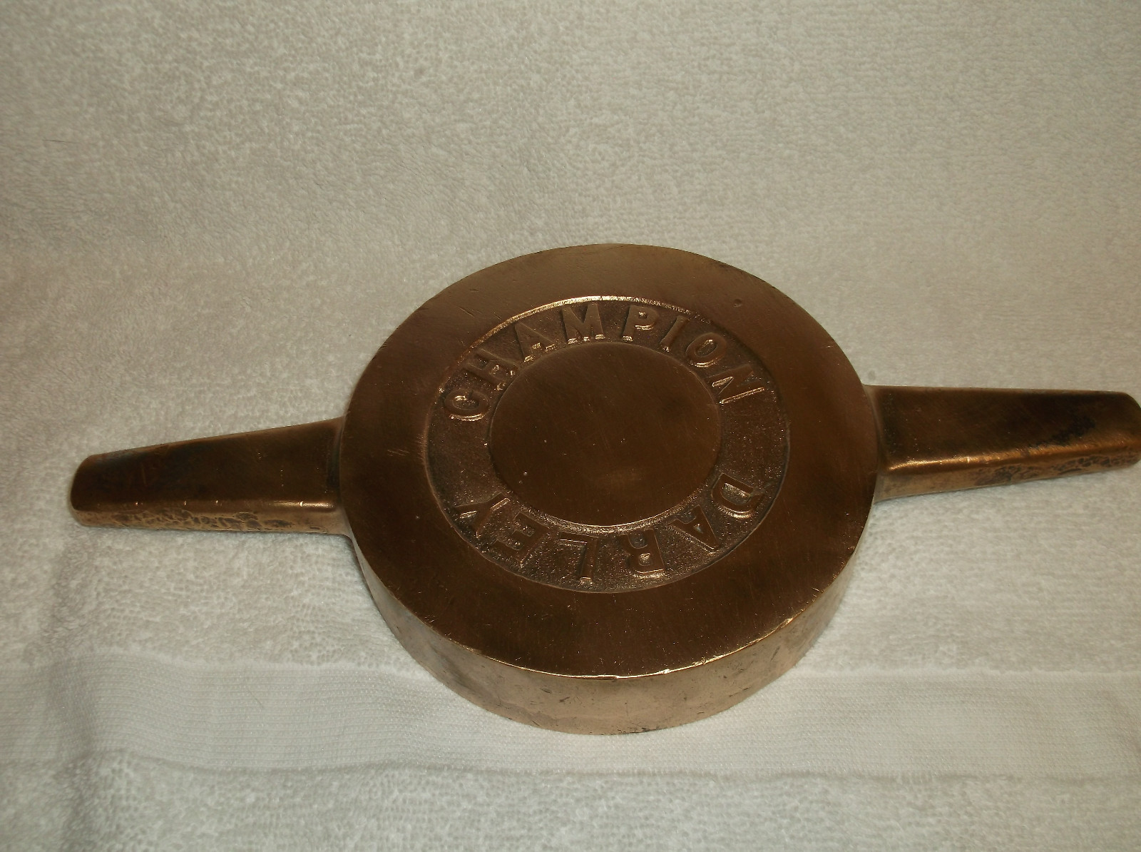 Vintage Darley Champion Fire Truck Brass Water Nozzle Tank Pump Lid Cap Screw On