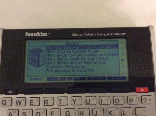 Franklin Electronic Speaking MERRIAM-WEBSTER'S COLLEGIATE DICTIONARY SCD-1890