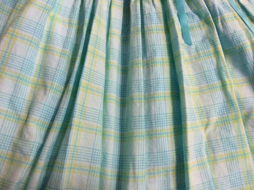 Lovely Smocked Aqua/Green Plaid Dress By YOUNGLAND...SZ: 6...