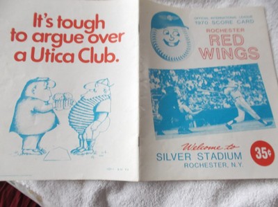 ROCHESTER RED WINGS-1970-INTERNATIONAL LEAGUE SCORE CARD-GRICH/BAYLOR/JOHNSON