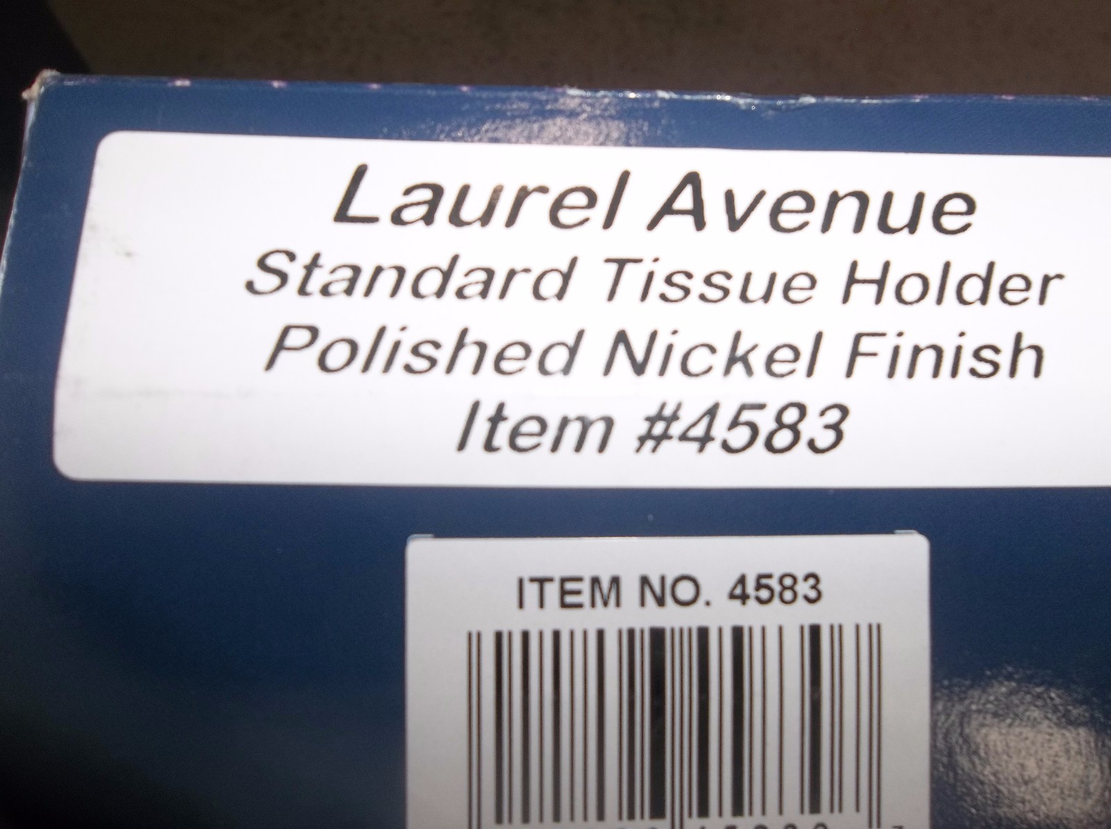 Gatco 4583 Laurel Ave. Tissue Holder Polished Nicke Polished Nickel.NEW SEALED
