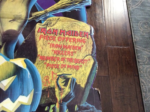 Vintage Rare IRON MAIDEN Capitol Records Store Promotional Display Stand Up 80’s