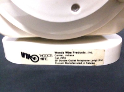 Woods Wire Products Catalog #955 Telephone Double Outlet Line Extension Cord