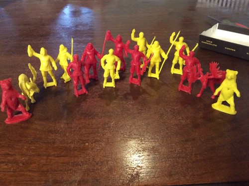 Vintage 1950s Marx Eskimos and Explorers 64mm Red Yellow Rare HTF