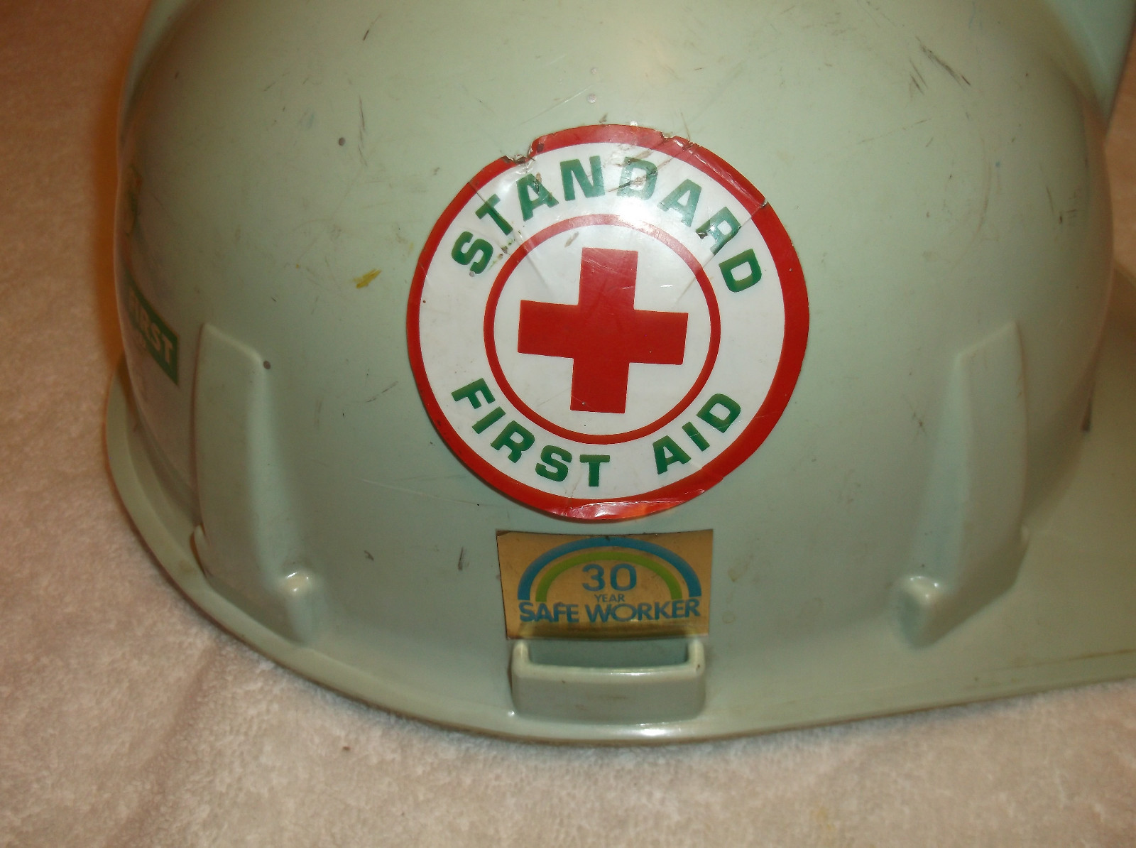 Vintage MSA Hard Hat CP&L Carolina Power Light Company Stickers Reddy Kilowatt