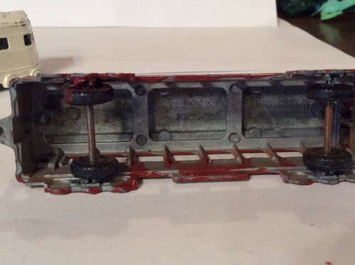 Vintage Midge Toy Rockford Locomotive and Train Passenger Car