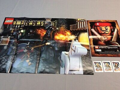 LEGO POTC Pirates Of The Carribbean Posters And Cards Lot NEW