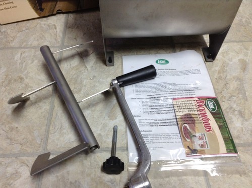 LEM  #654 Stainless Steel Meat Mixer 20lb Capacity Mixer w/ Plastic Cover