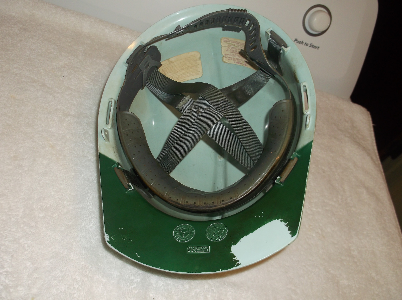 Vintage MSA Hard Hat CP&L Carolina Power Light Company Stickers Reddy Kilowatt