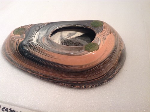 Vintage Stangl Pottery Mid Century Atomic Swirl Ashtray Trenton, NJ