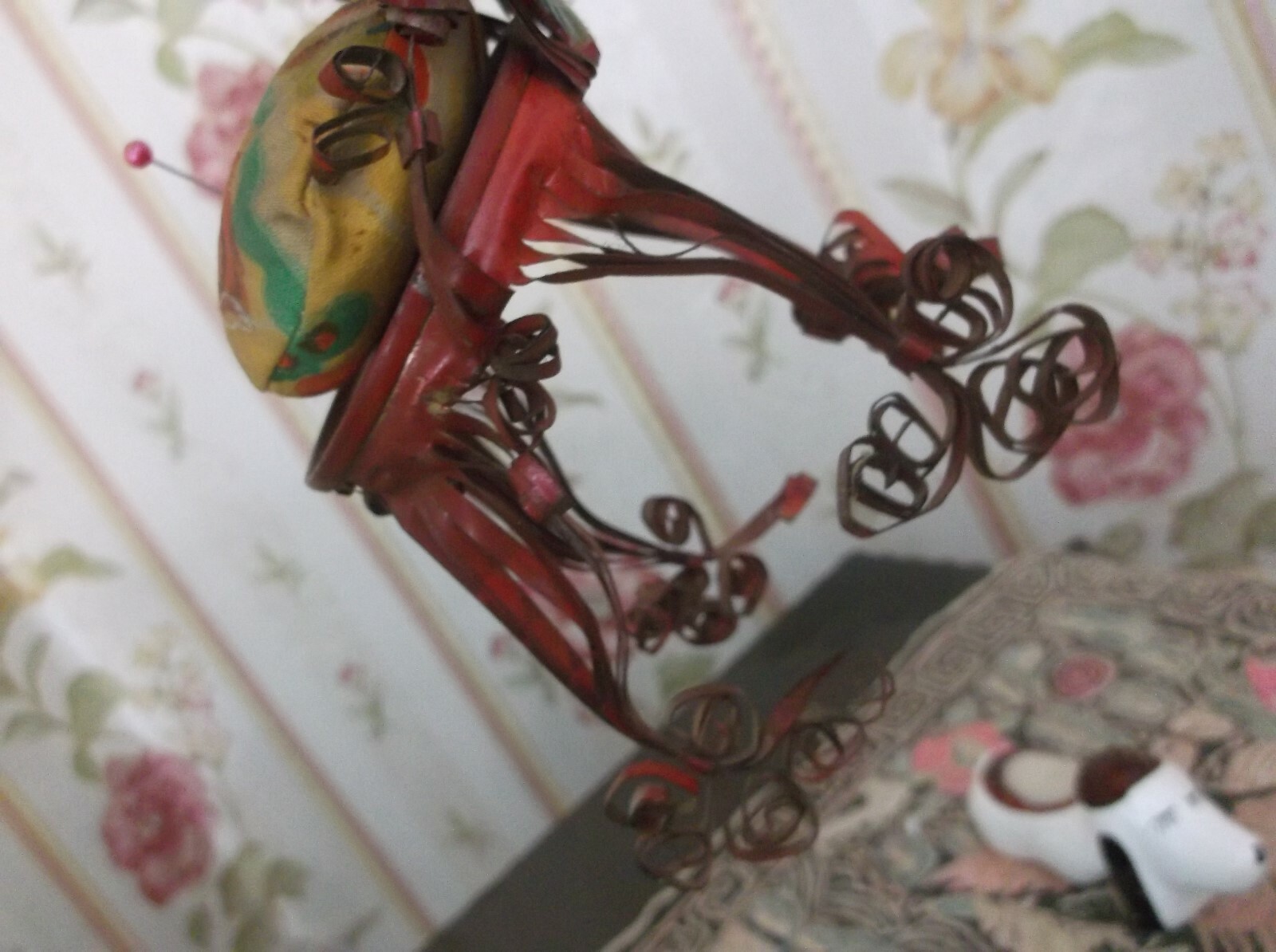 Tin Can Chair Pin Cushion Victorian Design + beagle Pin Cushion