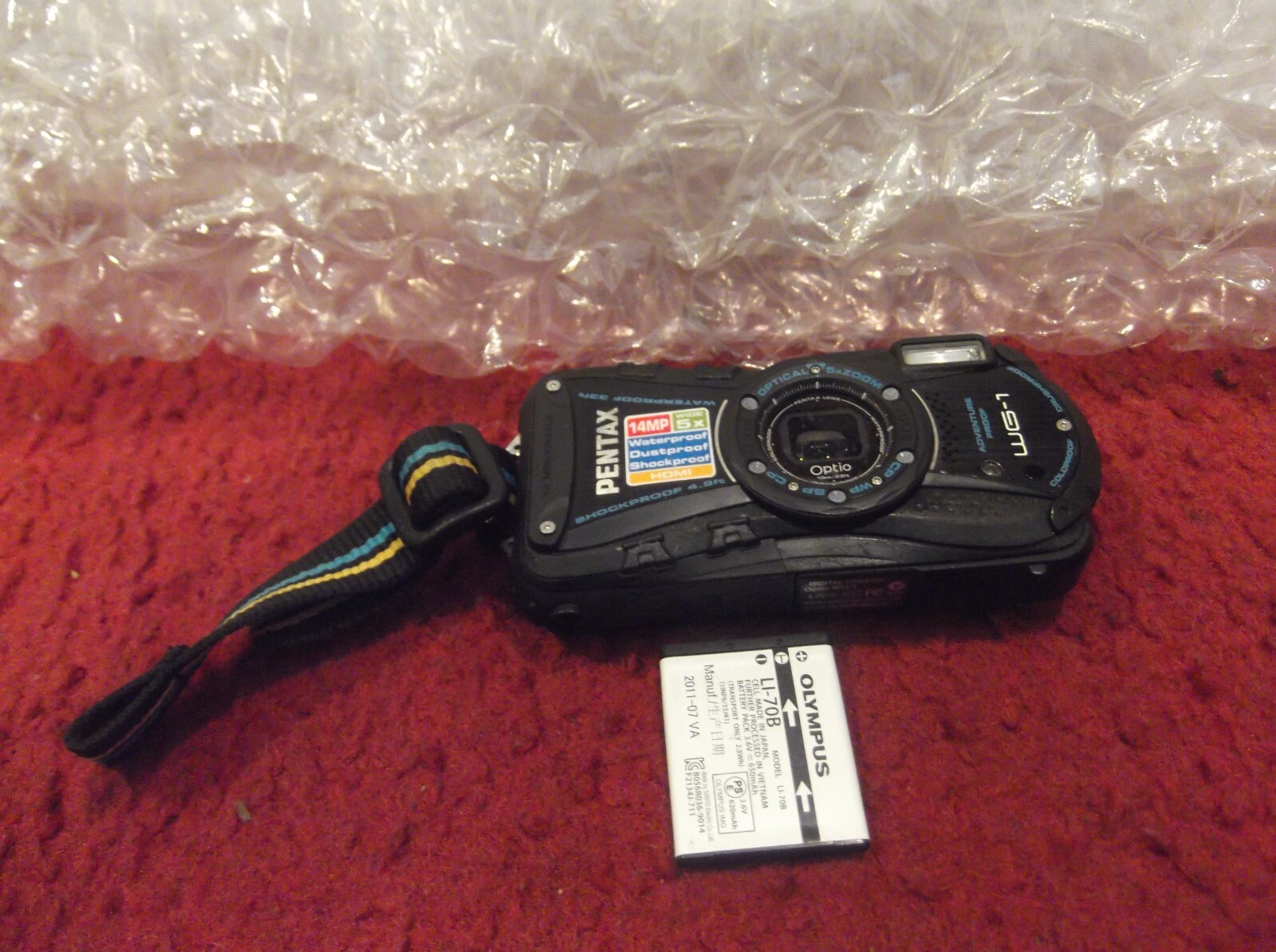 Pentax OPTIO WG-1 14.0MP 5x Water/Shock/Dustproof Digital Pentax OPTIO WG-1 14.0MP 5x Water/Shock/Dustproof Digital