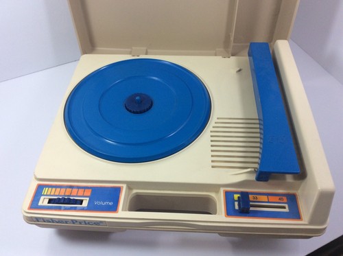 Vintage 1978 Fisher Price Record Player Model 825 Kids Phonograph Turntable Read