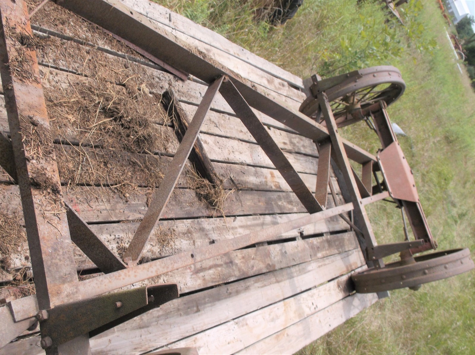 LARGE MCCORMICK DEERING STEEL WHEEL WAGON NICE RARE