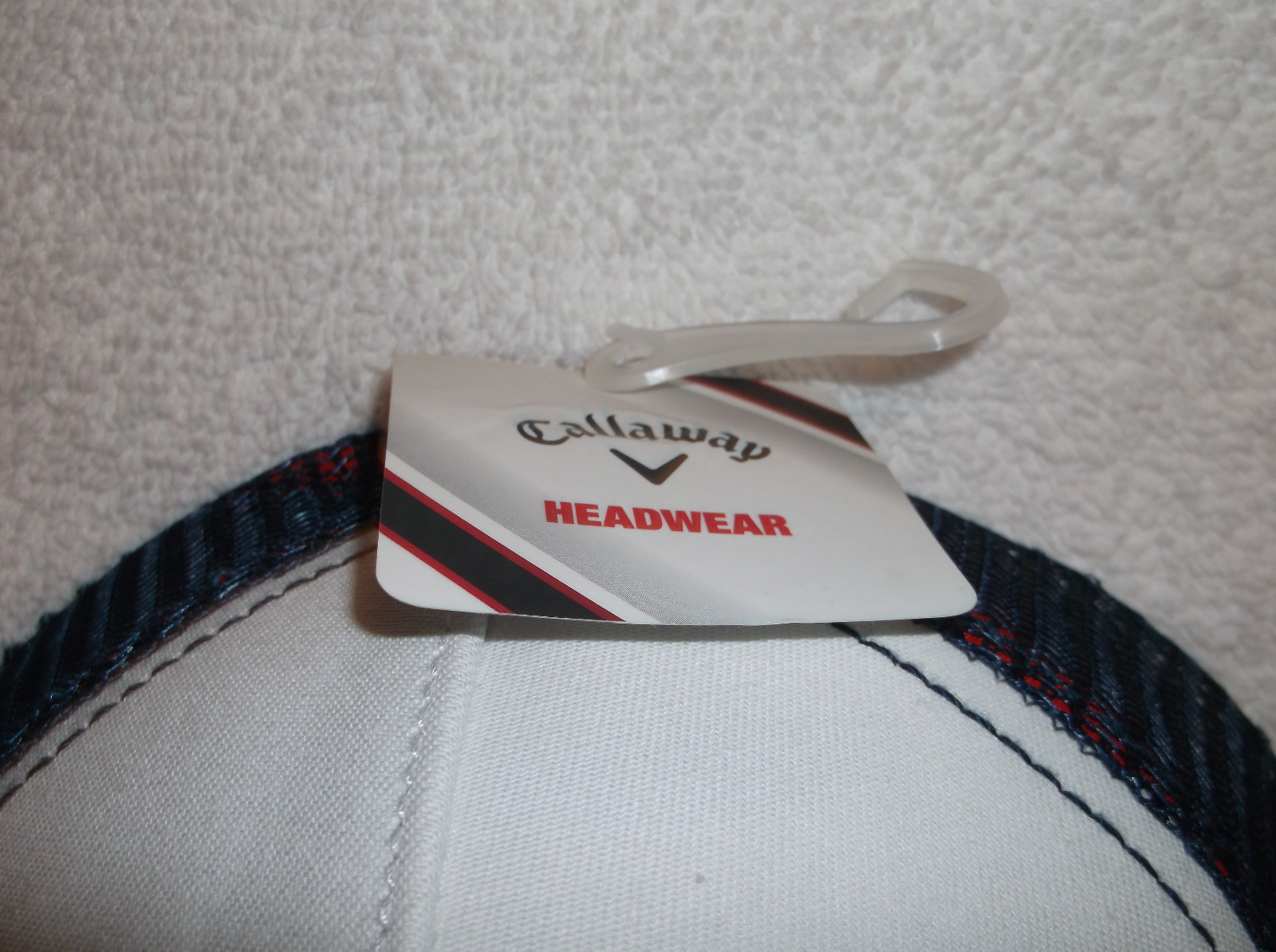 Callaway Golf Red White Blue Patch Mesh Trucker Snapback Cap Hat NWT