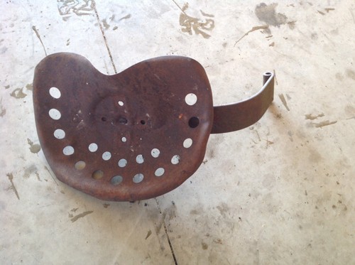 Vintage Metal Tractor Seat