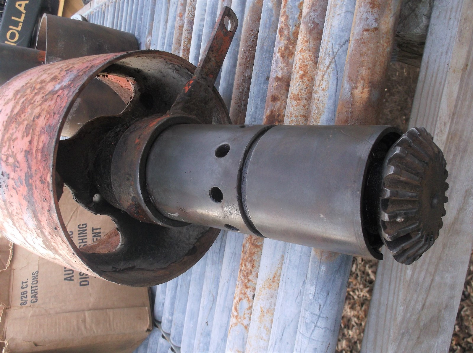 Allis Chalmers WC Tractor steel AC belt pulley drive assembly flatbelt part