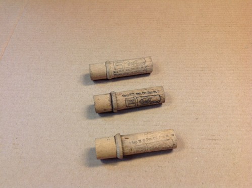 3 VINTAGE Boye #27 WOODEN TUBES with 4 Sewing Machine Needles Each