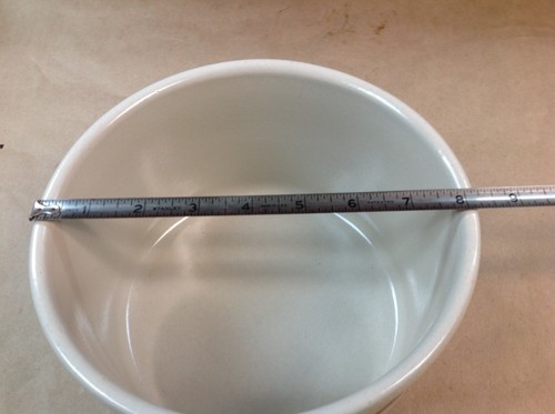 Vtg RRP Co Robinson Ransbottom Pottery 2 Blue Stripe 2 Qt Crock Roseville