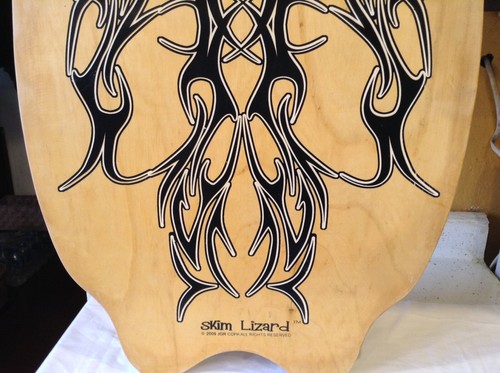Skim Lizard Wood Board Boogie Ocean Water Ride Waves Surf Fun