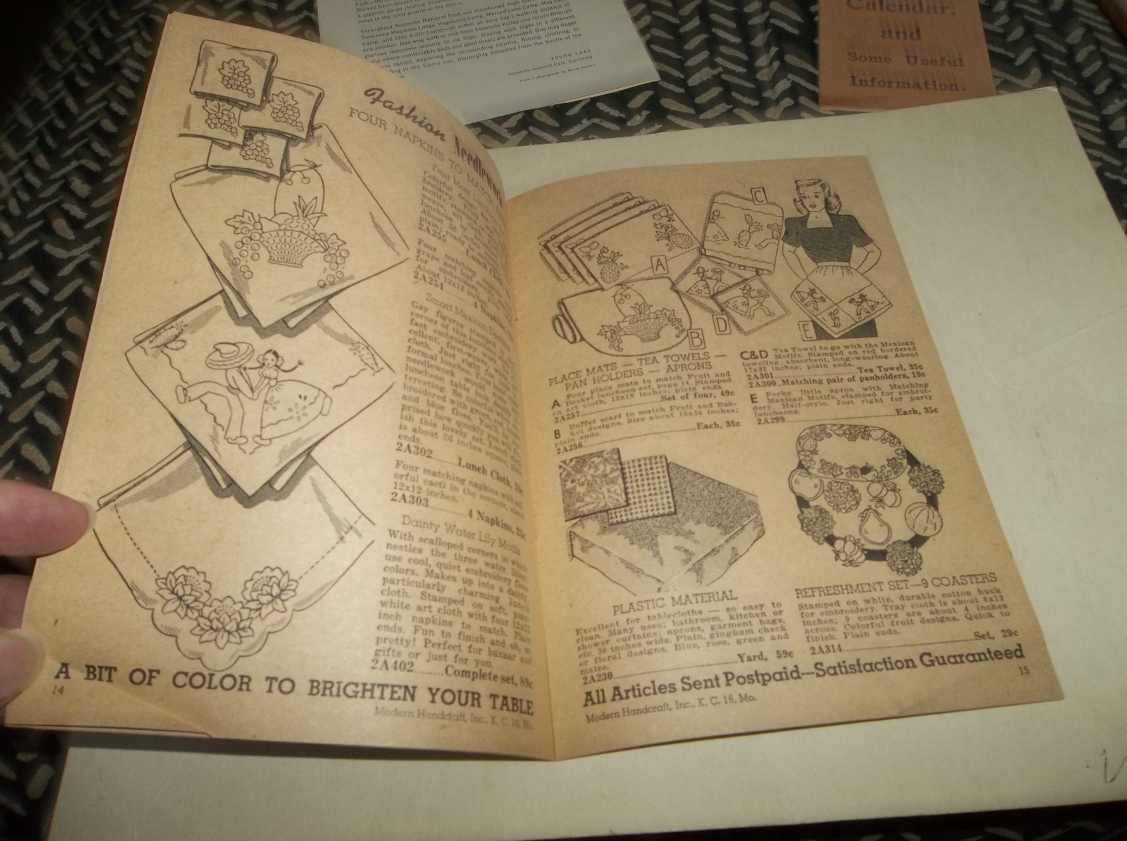 Vtg 1940s Aunt Ellen's Art Needlework Catalog #7 - Modern Handcraft Kansas City