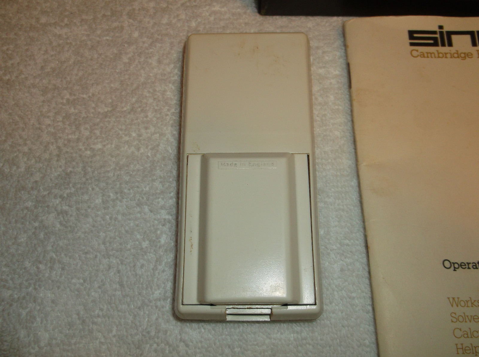 Vintage Sinclair Cambridge Programmable Calculator With Box Manual And Case