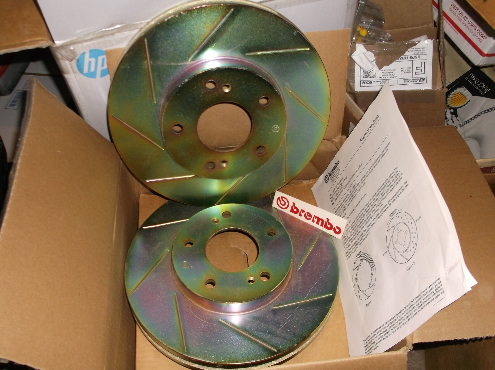 300ZX 90-96 BREMBO FRONT SLOTTED ROTORS + AXXIS REAR PADS