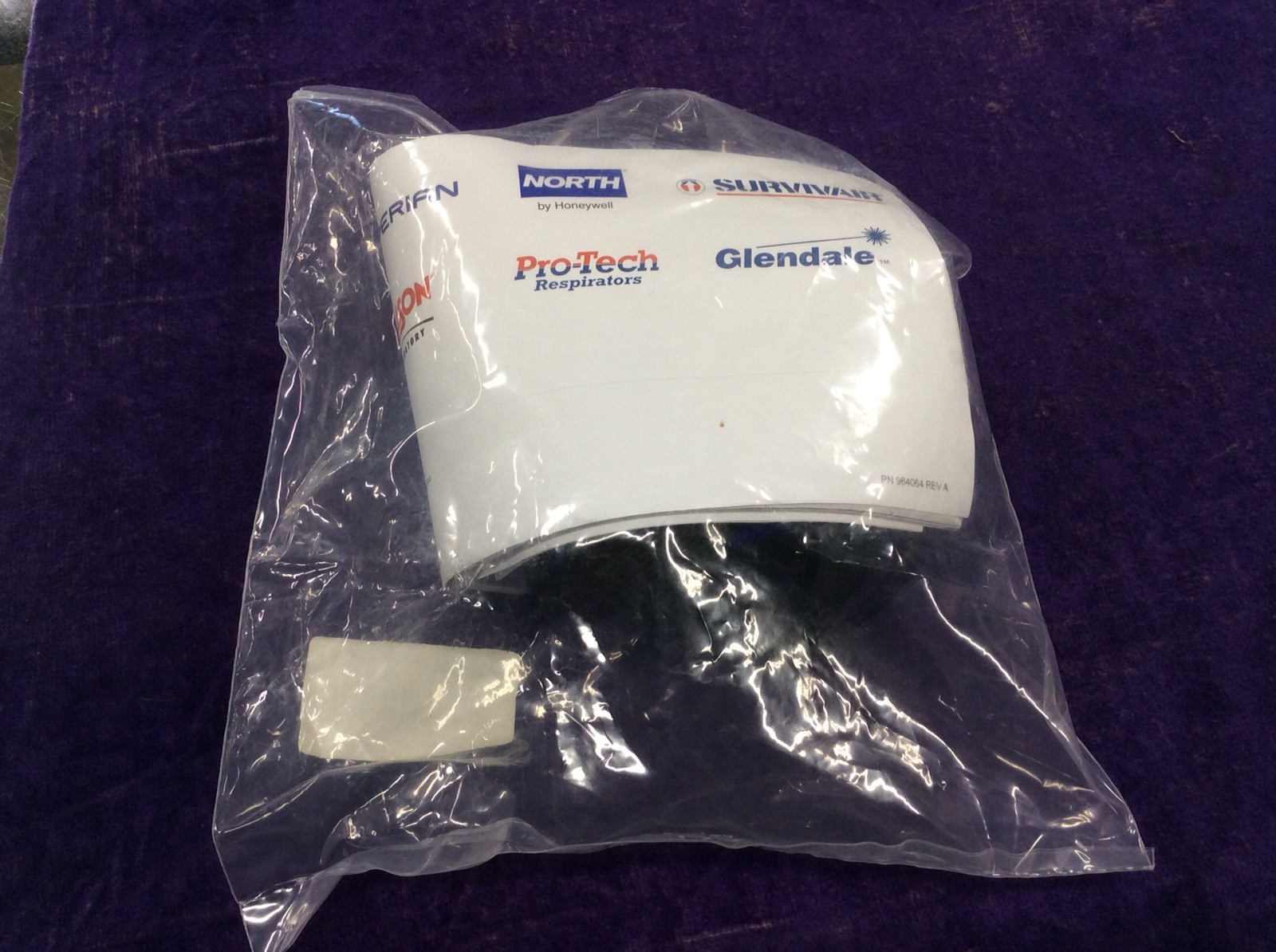 HONEYWELL NORTH Half Mask Respirator,Threaded,L, RU85001L, Blue