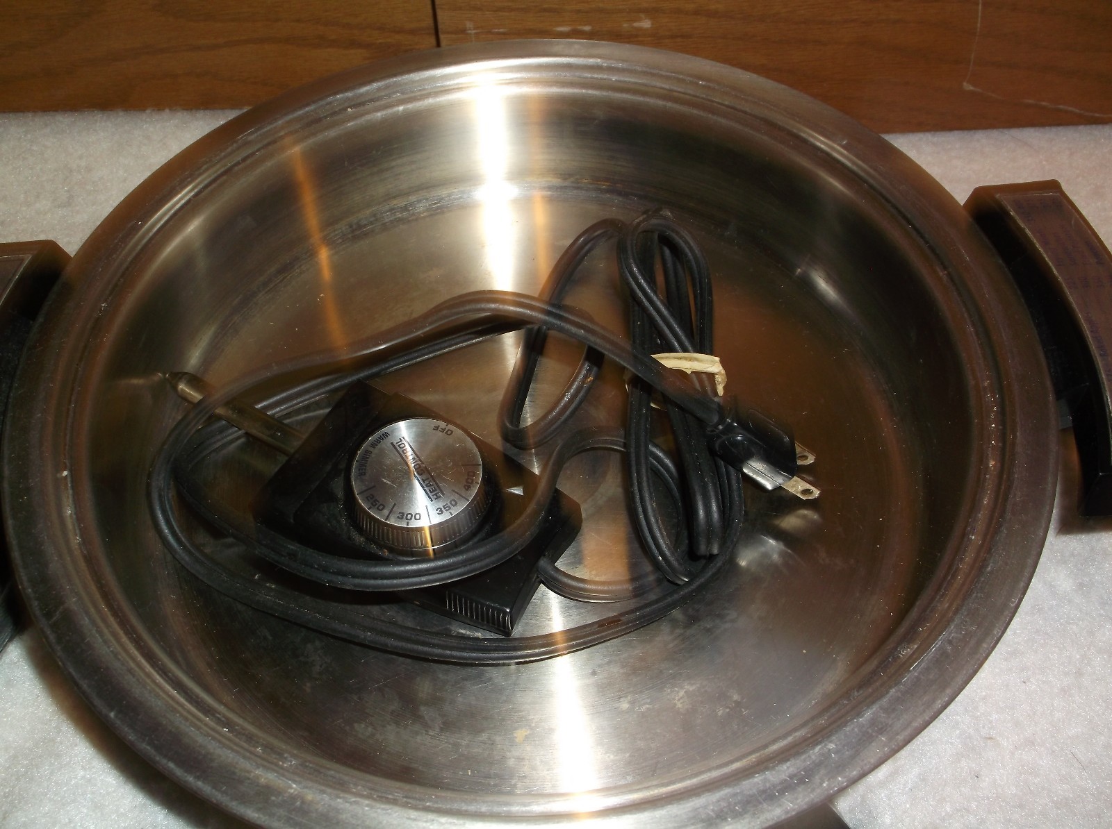 Vintage Lifetime Webalco Oil Core Stainless Steel Electric Skillet w/ Lid 850