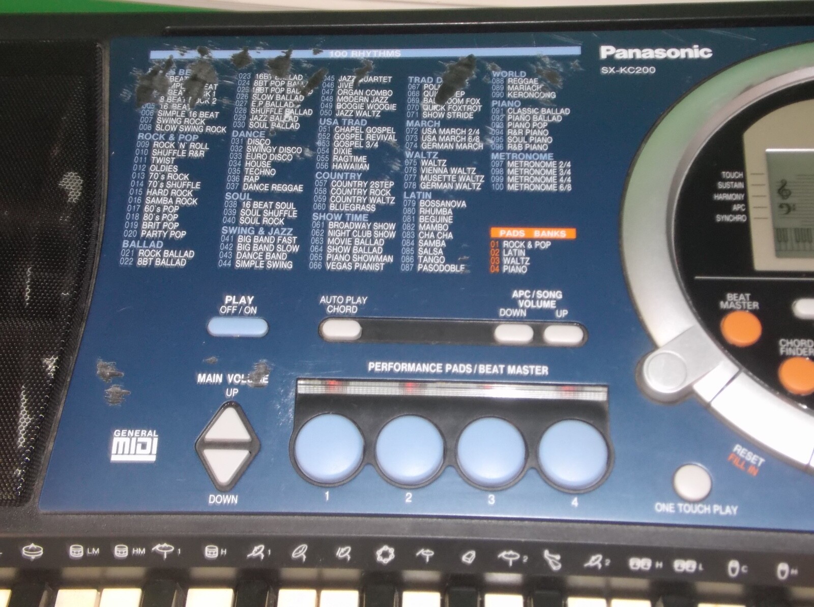 panasonic sx-kc200 electric keyboard 61 keys FREE SHIPPING