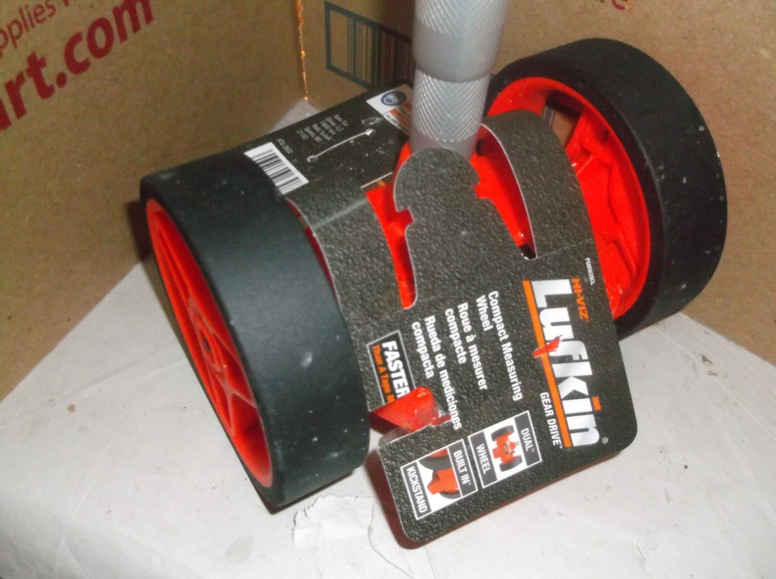 Lufkin 4 in. Dual Wheel Small Measuring Wheel Ergonomic Durable Aluminum Plastic