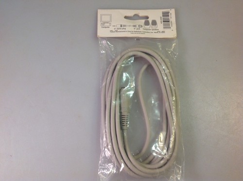 Radio Shack 8' Stereo Headphone / Audio Extension Cable 1/8