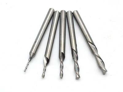 TEMO Carbide Downcut Inlay Router Bits 1/32, 3/64, 1/16, 3/32, 1/8'' Diameter