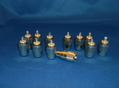 NEW 12 UHF AMPHENOL PL-259 CONNECTOR FOR RG213,RG8U,RG217 83-1SP-15RFX - Picture 1 of 1