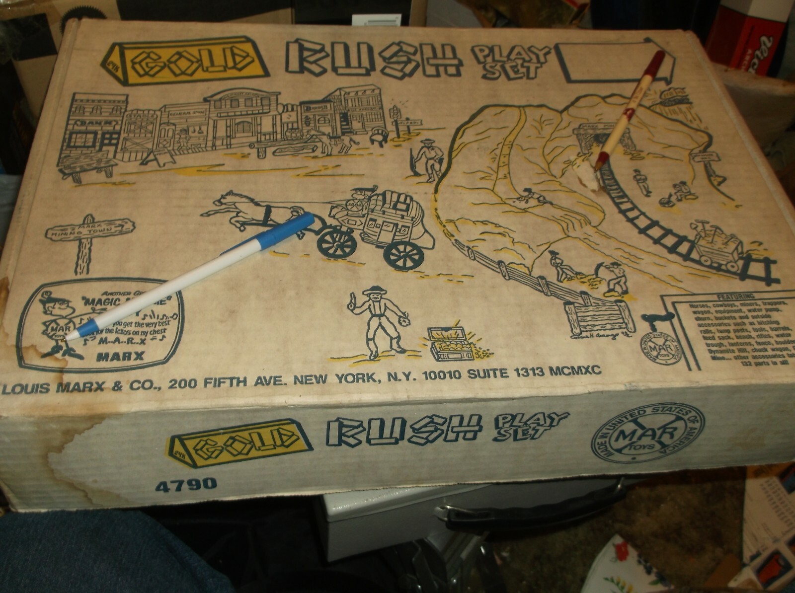 MARX GOLD RUSH PLAY SET