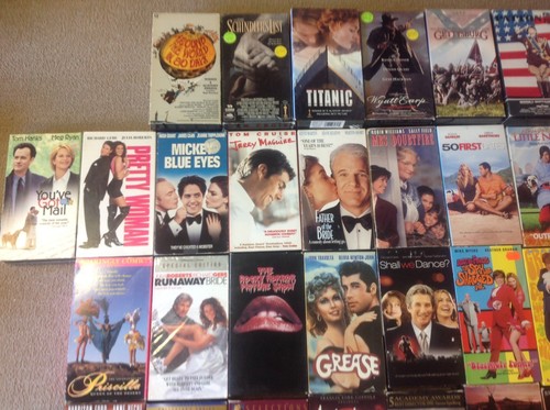 LOT OF 100 VHS ACTION, COMEDY, DRAMA, SCI-FI, HORROR, ROMANCE, DRAMA MOVIES