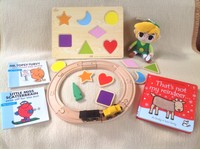 elc wooden train set