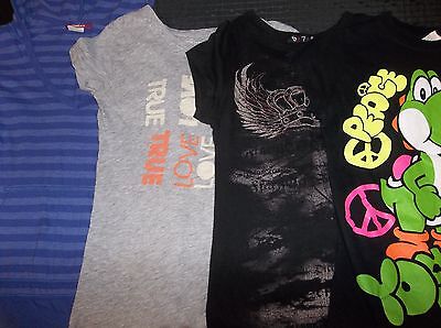 AMERICAN EAGLE 579 CHANGES Knit Tee Top Shirt LOT of 4 GIRL'S Size SMALL