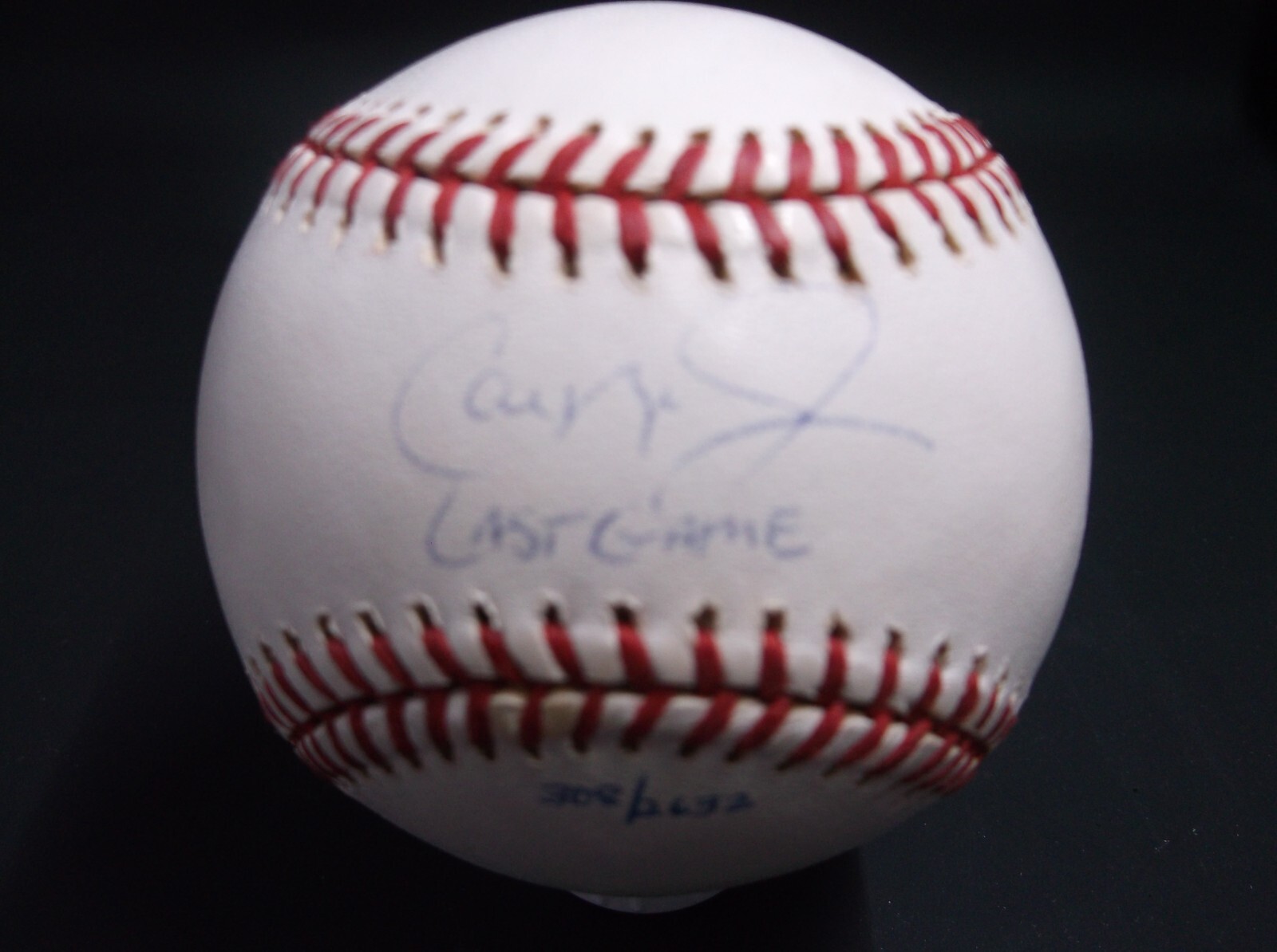 CAL RIPKEN JR. Autographed Baseball LAST GAME #308/2632 Ken