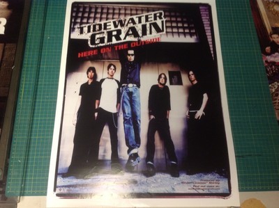 OOP! LP CD Music Promo POSTER TIDEWATER GRAIN 24x18 Aprx.. band R