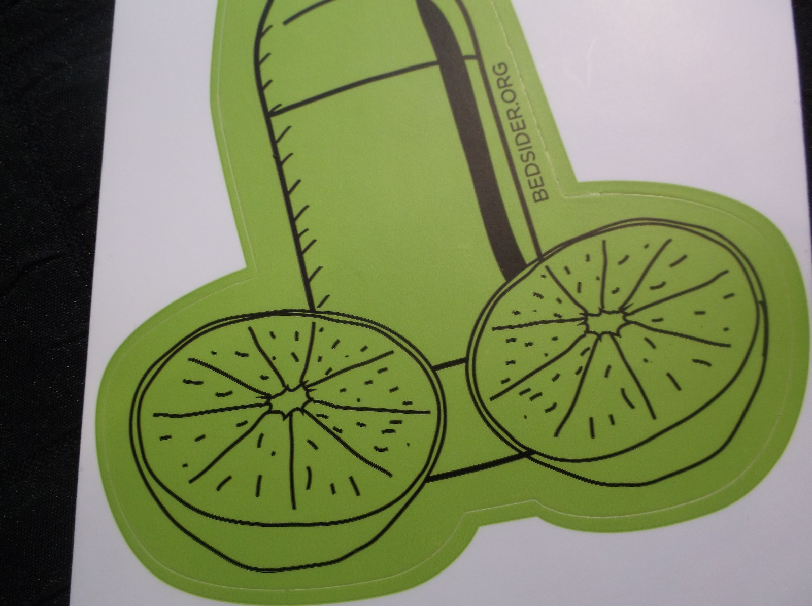 Male Body Fruit Beer Bottle Lemons 6 inch Laptop Sticker Decal